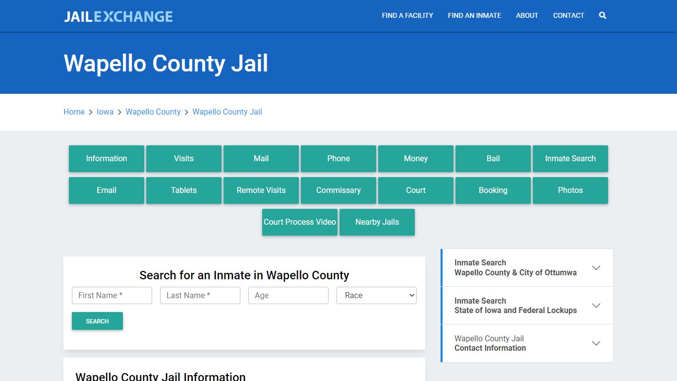 Wapello County Jail Roster Lookup, IA, Inmate Search